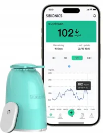 sensor-cgm-do-ciaglego-pomiaru-cukru-we-krwi-bez-nakluc-sibionics-gs1-1szt