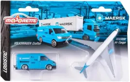 2w1-samolot-maersk-ciezarowka-volkswagen-crafter-model-metalowy-kurierski