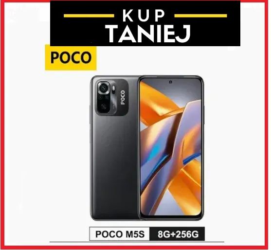 Smartfon  POCO M5s 8 GB / 256 GB 4G (LTE) szary PL| NOWY | GWARANCJA