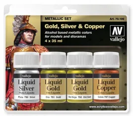 vallejo-70-199-metallic-set-liquid-gold-silver-and-copper-4x35-ml