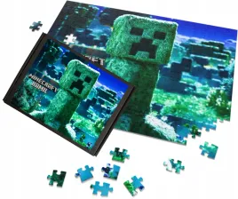 puzzle-a3-a4-minecraft-creeper-film-movie-2025-gadzety-personalizacja-imie