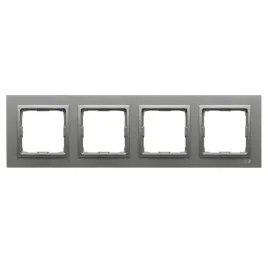kos-vena2-ramka-poczworna-4x-kolor-aluminium-mat-299x86x9mm-524084