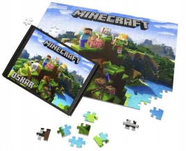 puzzle-a3-a4-minecraft-film-movie-2025-gadzety-z-imieniem-napisem