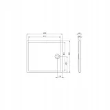 roca-granada-flat-brodzik-prostokatny-100x90-cm-stan-nowy