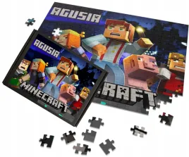 puzzle-a3-a4-minecraft-film-movie-2025-gadzety-z-imieniem-napisem