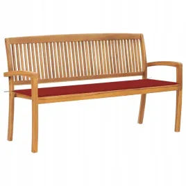 vidaxl-sztaplowana-lawka-ogrodowa-z-poduszka-159-cm-drewno-tekowe