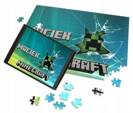 puzzle-a3-a4-minecraft-film-movie-2025-gadzety-z-imieniem-napisem