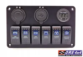 carling-6x-panel-wlacznikow-akcesoriow-gniazdo-usb-zapalniczka-woltomierz