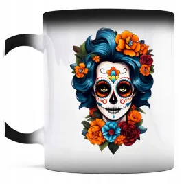 kubek-magiczny-do-kawy-catrina-portret-kobiety-z-makijazem-czaszka-swieto