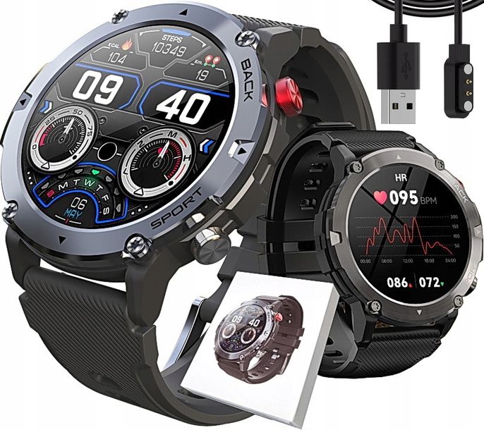 ﻿ZEGAREK MĘSKI SMARTWATCH SAMSUNG LG SONY IPHONE XIAOMI HUAWEI POLSKIE MENU
