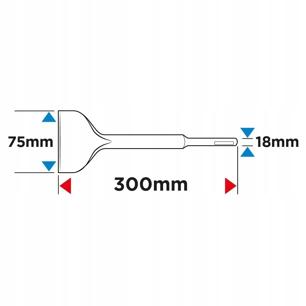 dluto-sds-max-plaskie-75-x-300-mm