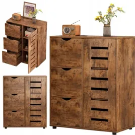 komoda-do-salonu-ciemny-braz-szafka-pojemna-drewniana-polki-loft-3-szuflady