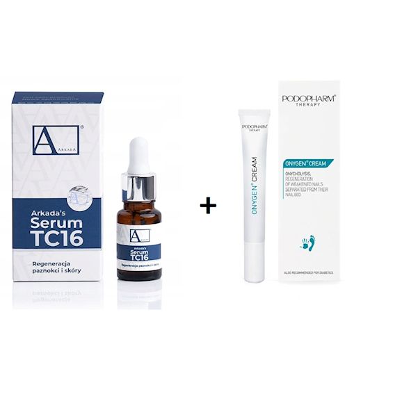 Podopharm krem Onygen 20 ml +Arkada TC16 Serum Kolagenowe 11 ml
