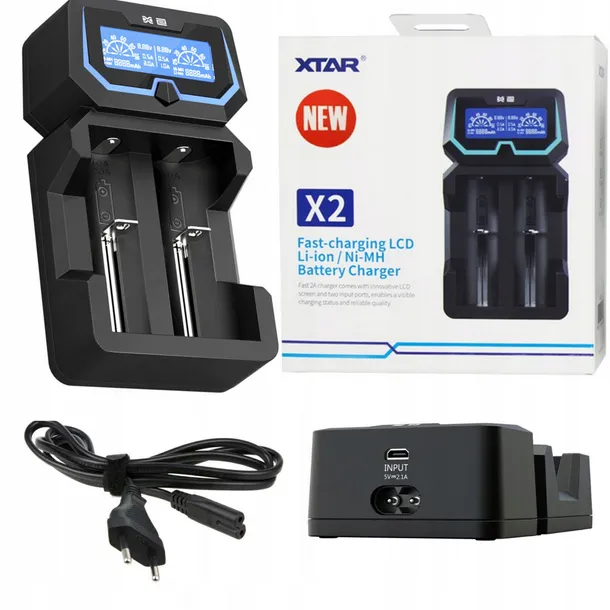 ladowarka-akumulatorkow-xtar-x2-model-x2-waga-z-opakowaniem-0-5-kg