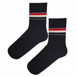 skarpetki-meskie-wygodne-za-kostke-czarna-dzianina-z-paskami-striped-36-40