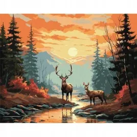 malowanie-po-numerach-elegancki-jelen-40x50cm