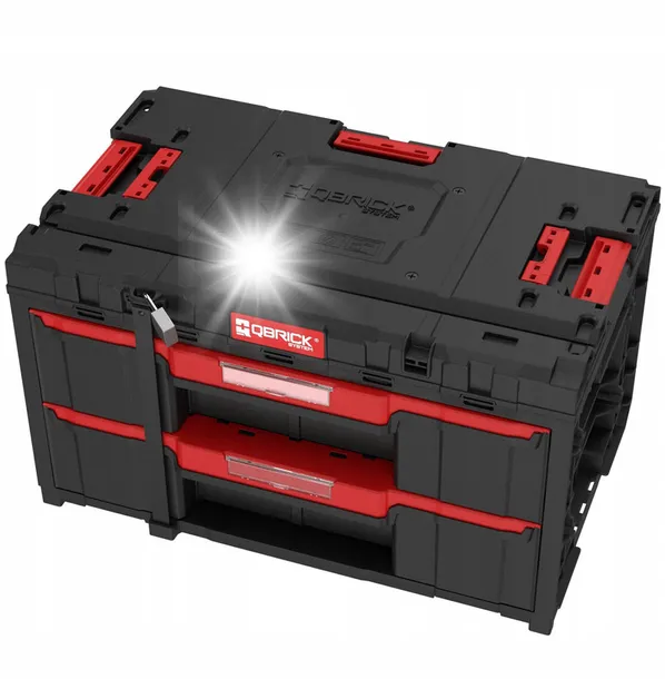 skrzynka-z-szufladami-qbrick-system-one-2-0-drawer-2-toolbox-basic-waga-z-opakowaniem-2-kg-pojemnosc-38-l