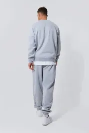 boohooman-szare-spodnie-dresowe-joggery-basic-m