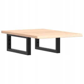 polka-scienna-pod-umywalke-stal-i-lite-drewno-debowe