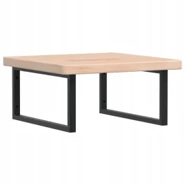 polka-scienna-pod-umywalke-stal-i-lite-drewno-debowe