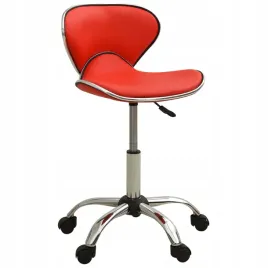taboret-kosmetyczny-czerwony-sztuczna-skora