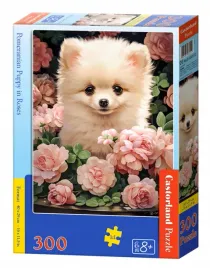 puzzle-300-pomeranian-puppy-in-roses-030552-castor