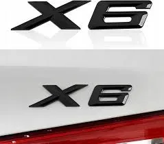bmw-x6-czarny-blyszczacy-emblemat-logo-napis-naklejka