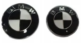 bmw-emblemat-zamiennik-przod-tyl-komplet-82mm74mm