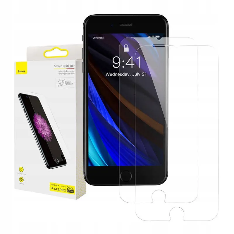 szklo-hartowane-0-3mm-baseus-do-iphone-se-2-iphone-se-3-stan-nowy