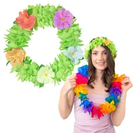 opaska-party-hawajskie-kwiaty-zielony-partypal