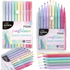 pisaki-pastelowe-10-kolorow-kidea-mazaki-flamastry
