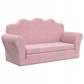 2-os-sofa-dla-dzieci-rozkladana-rozowa-miekki-plusz