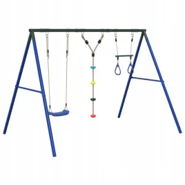 ogrodowy-plac-zabaw-z-hustawka-trapezem-i-drabinka