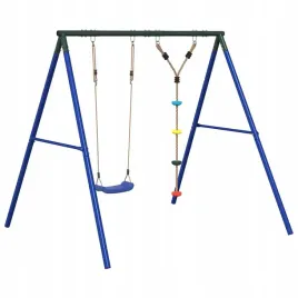 ogrodowy-plac-zabaw-z-hustawka-i-linka-do-wspinania