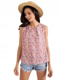 kwiecisty-top-damski-bez-rekawow-koszulka-z-okraglym-dekoltem