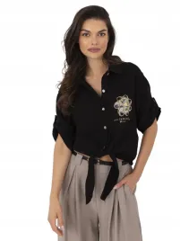 rozpinana-koszula-damska-casualowa-muslinowa-krotka