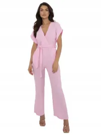 elegancki-kombinezon-damski-muslinowy-z-paskiem