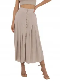 plisowana-spodnica-damska-midi-z-ozdobnymi-guzikami