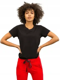 koszulka-damska-bawelniana-z-dekoltem-w-serek-t-shirt