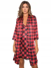 komplet-koszulka-nocna-szlafrok-opaska-w-kratke