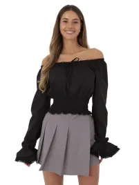 eleganckie-gladkie-spodnico-spodenki-z-wysokim-stanem-wizytowe