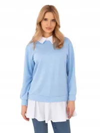 bluzka-koszulowa-damska-gladka-casualowa-koszula-z-kolnierzykiem