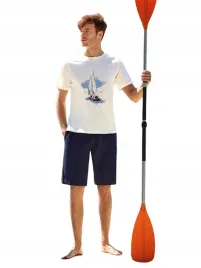 pizama-meska-t-shirt-z-printem-szorty-bawelniana