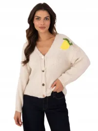 sweter-damski-rozpinany-z-dekoltem-w-serek-nadruk