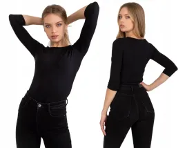 bluzka-damska-dopasowana-miekka-gladka