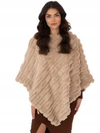 poncho-ponczo-damskie-cieple-futrzane-eleganckie-zimowe