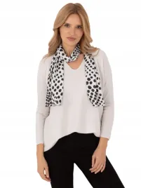 sweter-klasyczny-damski-elegancki-oversize-z-apaszka-w-grochy