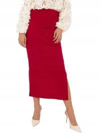 spodnica-dopasowana-damska-midi-z-rozcieciem