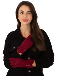 rekawiczki-dzianinowe-ocieplane-damskie-gladkie