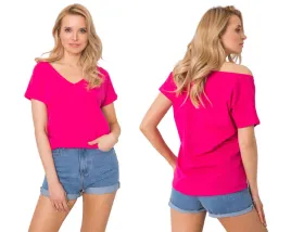 t-shirt-damski-koszulka-bawelniana-v-neck-serek